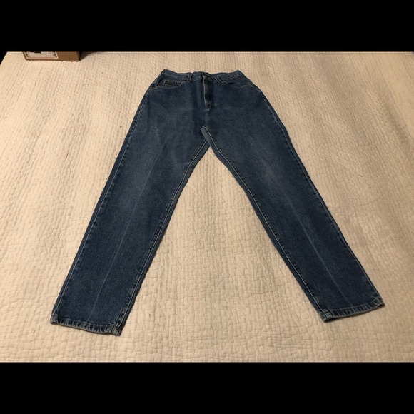 CLEARANCE Vintage Riders High Waist Medium Wash Tapered Leg Size 10 Mom Jeans - Picture 2 of 6